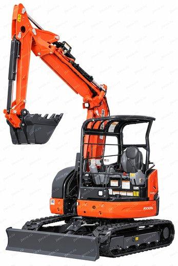 Мини-экскаватор KUBOTA RX506S — вид спереди, фото 3