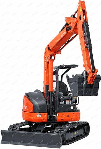 Мини-экскаватор KUBOTA RX506S — вид спереди, фото 5