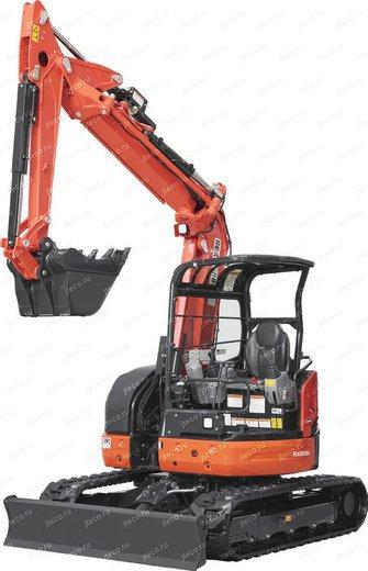 Мини-экскаватор KUBOTA RX506S — вид спереди, фото 6
