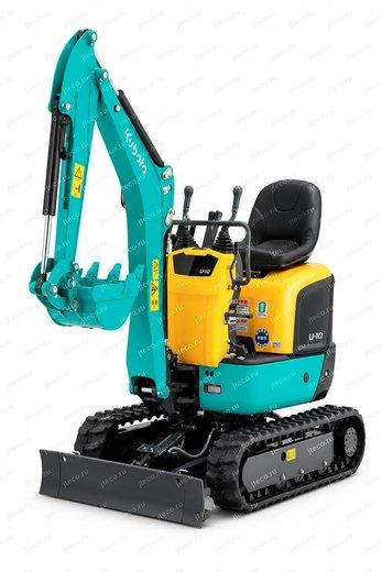 Мини-экскаватор KUBOTA U-10-5, вид спереди — фото 3 из 7