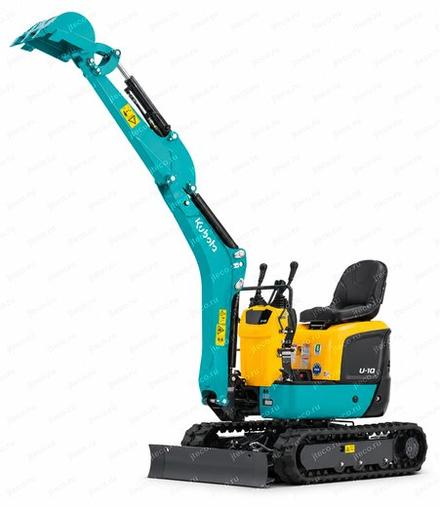 Мини-экскаватор KUBOTA U-10-5, вид спереди — фото 5 из 7