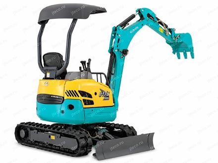 Мини-экскаватор KUBOTA U-17 — вид сзади