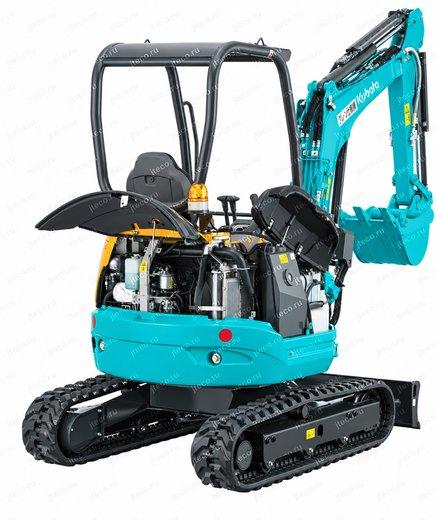 Мини-экскаватор KUBOTA U-20-3A — вид сзади Мини-экскаватор KUBOTA U-20-3A — вид сзади