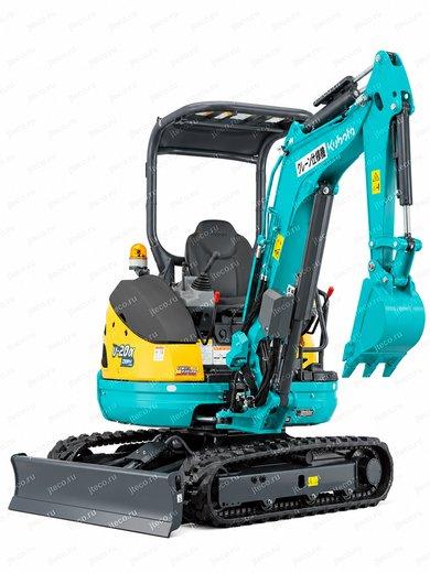 Мини-экскаватор KUBOTA U-25-3S — вид спереди, фото 3