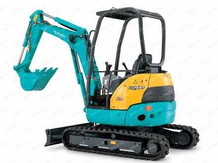 Мини-экскаватор KUBOTA U-25-3S — вид сзади, фото 3