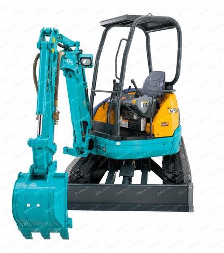 Мини-экскаватор KUBOTA U-25-3Α, вид спереди — фото 2 из 2