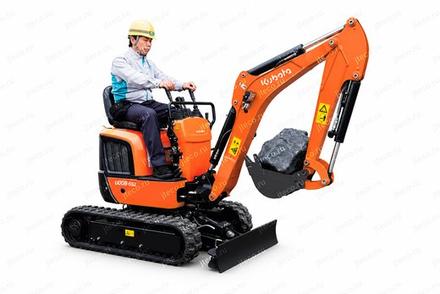 Мини-экскаватор KUBOTA U008-5S2 — общий вид
