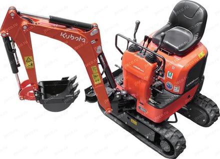 Мини-экскаватор KUBOTA U008-5S2, вид спереди — фото 10 из 16