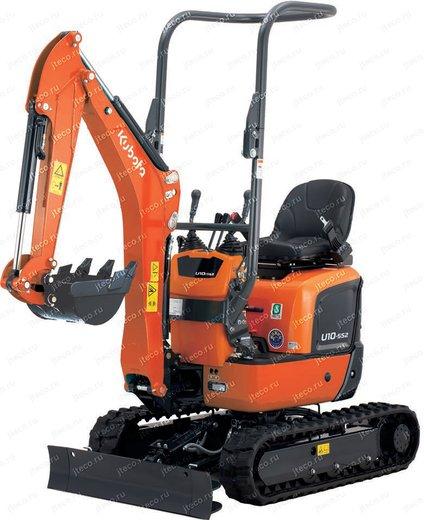 Мини-экскаватор KUBOTA U008-5S2, вид спереди — фото 12 из 16