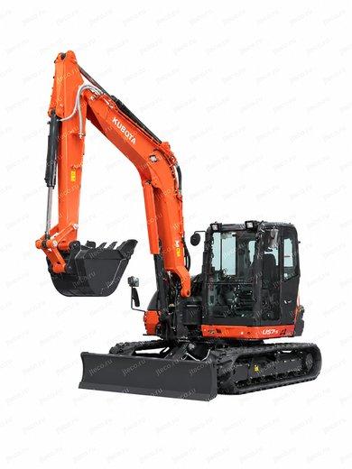 Мини-экскаватор KUBOTA U008-5S2 — вид спереди, фото 5