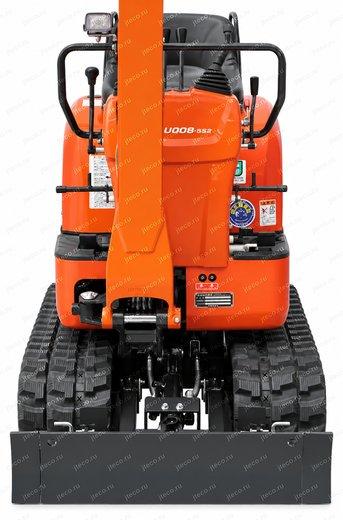 Мини-экскаватор KUBOTA U008-5S2 — вид спереди, фото 6
