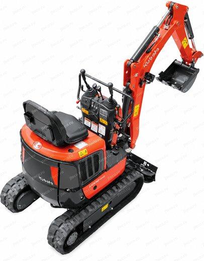 Мини-экскаватор KUBOTA U008-5S2, вид сзади — фото 15 из 16