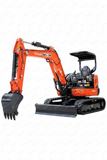 Мини-экскаватор KUBOTA U40-6S2 — вид спереди, фото 2