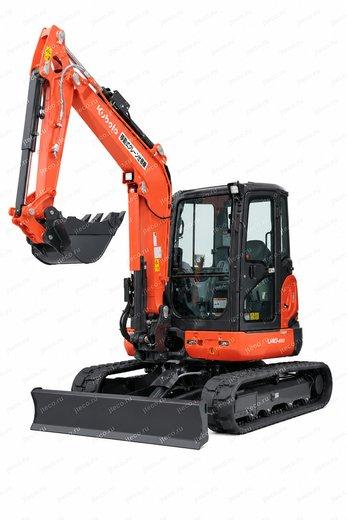 Мини-экскаватор KUBOTA U40-6S2, вид спереди — фото 4 из 4