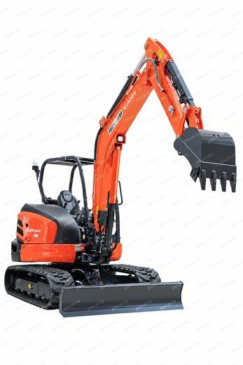 Мини-экскаватор KUBOTA U55-6S2 — вид спереди