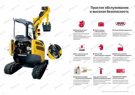 Мини-экскаватор YANMAR B20U-A — брошюра, стр. 7 из 8 — перевод на русский Мини-экскаватор YANMAR B20U-A — брошюра, стр. 7 из 8 — перевод на русский