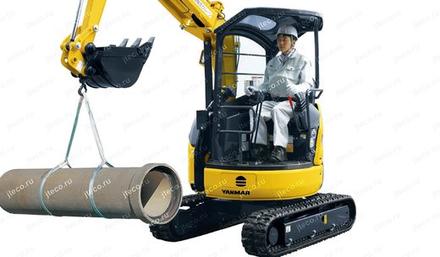 Мини-экскаватор YANMAR B60U-A, вид спереди — фото 12 из 13