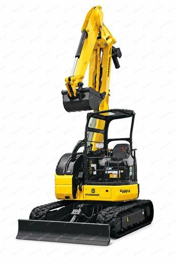 Мини-экскаватор YANMAR B60U-A — вид спереди, фото 2