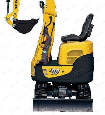 Мини-экскаватор YANMAR J09-D, вид сбоку — фото 4 из 4