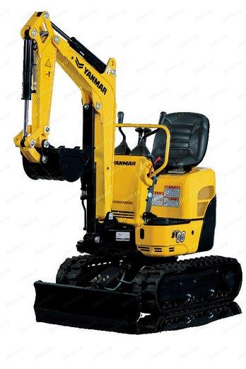 Мини-экскаватор YANMAR SV08-1E, общий вид — фото 2 из 8