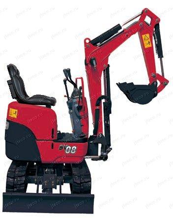 Мини-экскаватор YANMAR SV08-1E — общий вид, фото 3 Мини-экскаватор YANMAR SV08-1E — общий вид, фото 3