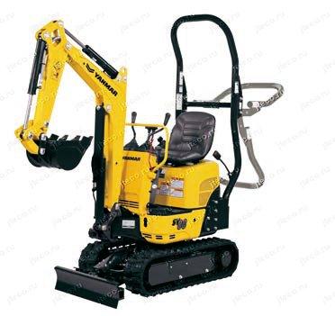 Мини-экскаватор YANMAR SV08-1E, общий вид — фото 7 из 8