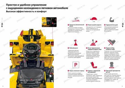 Фронтальный погрузчик YANMAR V2-3B — брошюра, стр. 8 из 10 — перевод на русский