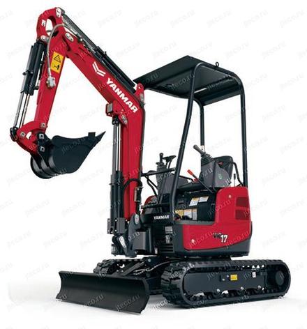 Мини-экскаватор YANMAR VIO17, общий вид — фото 6 из 13