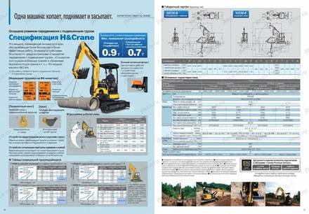Мини-экскаватор YANMAR VIO30-6 — брошюра, стр. 6 из 6 — перевод на русский Мини-экскаватор YANMAR VIO30-6 — брошюра, стр. 6 из 6 — перевод на русский